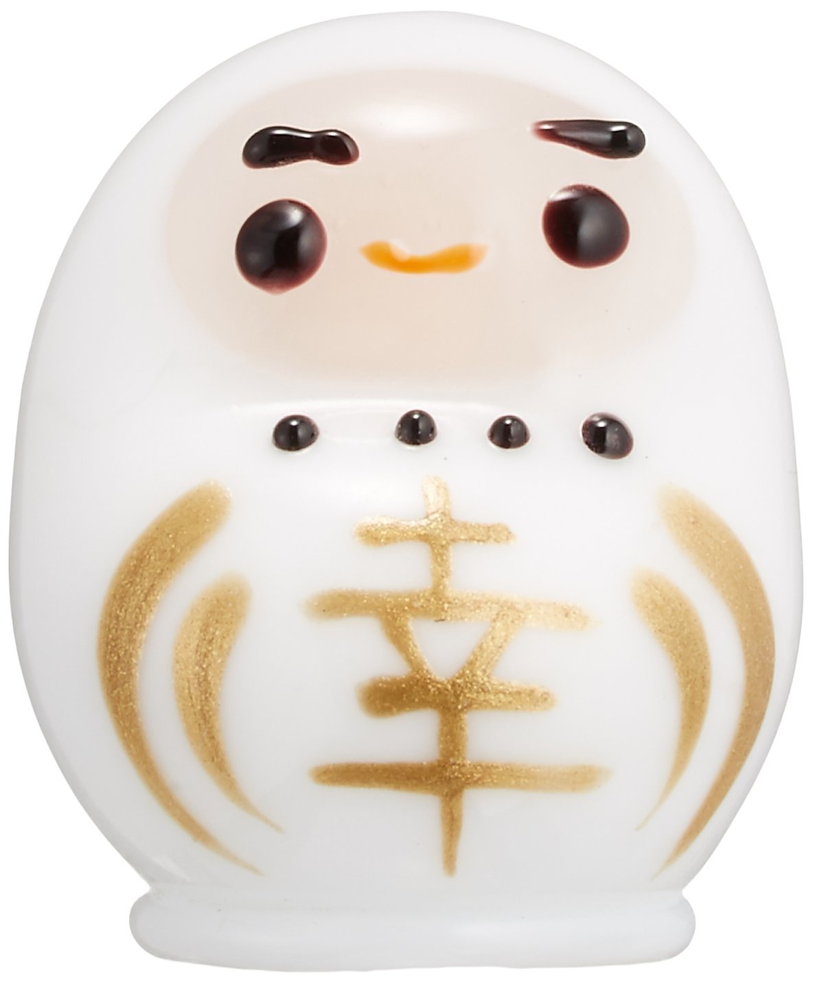 だるま ガラス Amazon.co.jp: かわいい 手作り ガラス細工 幸せだるま(白) CYK494